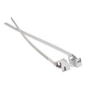 Confezione 100pz Clips per fissaggio tubi a fascetta Ø40-63mm colore grigio RAL 7035 FAEG - FG16065