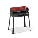 Ferraboli Barbecue Famiglia au charbon Grille rectangulaire 50x30cm avec tiroir pour cendre