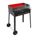 Ferraboli Barbecue Comunità au charbon Grille rectangulaire 60x40cm avec tiroir pour cendre et roues