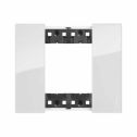 Abdeckrahmen Bticino Living Now 2 Module, farbe eis KA4802DW