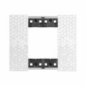 Abdeckrahmen Bticino Living Now 2 Module, farbe pixel KA4802MW