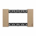 Abdeckrahmen Bticino Living Now 4 Module holz farbe eiche KA4804LM