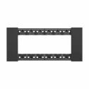 Abdeckrahmen Bticino Living Now 6 Module farbe schwarz KA4806KG