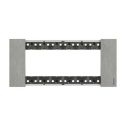 Abdeckrahmen Bticino Living Now 6 Module farbe Stahl KA4806ZG