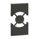 Couvrir Bticino Living Now pour Prise Schuko-2 Modules-Noir KG03