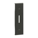 Cover Bticino Living Now for shutter controls 1 module black KG06