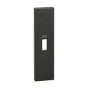 Cover Bticino Living Now for USB chargers 1 module black KG10C