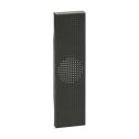 Cover Bticino Living Now for bronze bell and buzzer 1 module black KG15