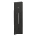Beleuchtbare abdeckung BTicino Living Now für angeschlossenen dimmer/schalter 1 modul - schwarz KG33