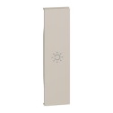 Lightable covers BTicino Living Now with light symbol 1 module - sand KM01A