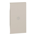 Lightable covers BTicino Living Now with light symbol 2 modules - sand KM01M2A