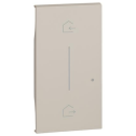 Lightable covers Bticino Living Now with in/out symbol for wireless scenarios control 2 modules - sand KM40M2