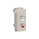 Doppelmodul RCA BTicino Living Now 1 modul - sand KM4269R