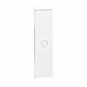 Cover Bticino Living Now con simbolo campanello 1 modulo - bianco KW01D