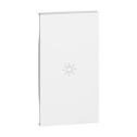 Lightable covers BTicino Living Now with light symbol 2 modules - white KW01M2A