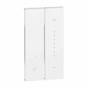 Dimmer covers Bticino Living Now consisting of two 1-module pieces 2 Modules white KW19