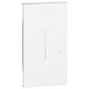 Leuchtbare abdeckung Bticino Living Now für angeschlossene/dimmer 2 module - weiß  KW33M2