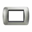 Rahmen Living International 3 Module - Stahl gebürstet L4803ACS
