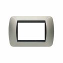 Cover plate Living International 3 modules - Light titanium L4803TC