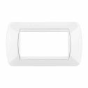 Plaque Living International 4 modules - Blanc L4804BI