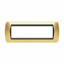 Placca Living International 7 moduli - Oro Vero L4807OR