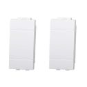 Obturateur compatible Bticino Livinglight couleur blanc paquet 2pcs