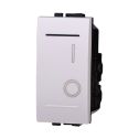 Interrupteur bipolaire 2P blanc 0-1 compatible avec bticino Living ETTROIT LB0402
