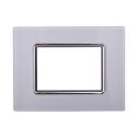 Ettroit-kompatible Bticino Livinglight 3-Modul-Weißglasplatte – LN84301