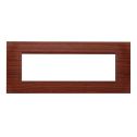 Plaque compatibles Bticino Livinglight 7 modules plastique carré couleur radica
