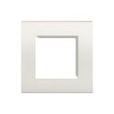BTICINO LNA4802BI Quadratische Livinglight-Platte mit 2 Modulen - Weiß