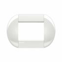 Rahmen elliptisch 3 Module - Weiß LNB4803BI