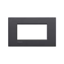 BTICINO LNC4804AR LivingLight AIR Platte 4 Module - Anthrazit - Metall