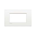 BTICINO LNC4804BN LivingLight AIR 4-Modul-Platte - reinweiß - Metall