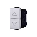 ETTROIT MT1204 Double interlocked switch for roller shutter up and down 1P 10A Compatible with Bticino Matix