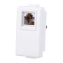 Telefondose RJ11 kompatibel Bticino Matix Anschlusstyp K10 weiß farbe