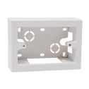 Cassetta da parete modulare 503 monoblocco 3 posti montaggio esterno universale colore bianco IP40 Ettroit MT3603