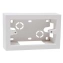 Cassetta da parete modulare 504 monoblocco 4 posti montaggio esterno universale colore bianco IP40 Ettroit MT3604