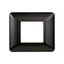 Plaque compatibles Bticino Matix 2 modules plastique couleur acier foncé
