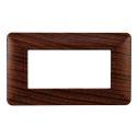 Plaque compatibles Bticino Matix 4 modules plastique couleur radica