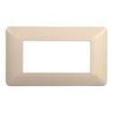 Plaque compatibles Bticino Matix 4 modules plastique couleur sable
