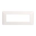 Plaque compatibles Bticino Matix 6 modules plastique couleur blanc