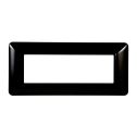 Plaque compatibles Bticino Matix 6 modules plastique couleur noir