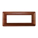 Plaque compatibles Bticino Matix 6 modules plastique couleur radica