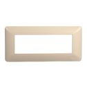 Plaque compatibles Bticino Matix 6 modules plastique couleur sable