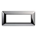Plaque compatibles Bticino Matix 6 modules plastique couleur chrome poli