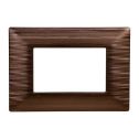 Plaque compatibles Bticino Matix 3 modules plastique couleur Bronze Satiné