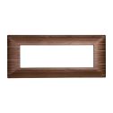 Plaque compatibles Bticino Matix 6 modules plastique couleur bronze satiné