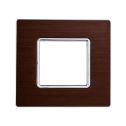 Plaque compatibles Bticino Matix 2 modules aluminium couleur bronze satiné