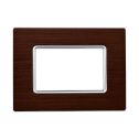 ETTROIT MT86310 Plaque aluminium 3P Couleur Bronze Compatible avec Bticino Matix
