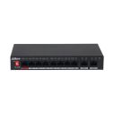 Dahua PFS3010-8ET-96-V2 Unmanaged Switch 7 Ports PoE + 1 Port Hi-PoE + 2 Ports 10/100/1000Mbps 96W DIP Switch